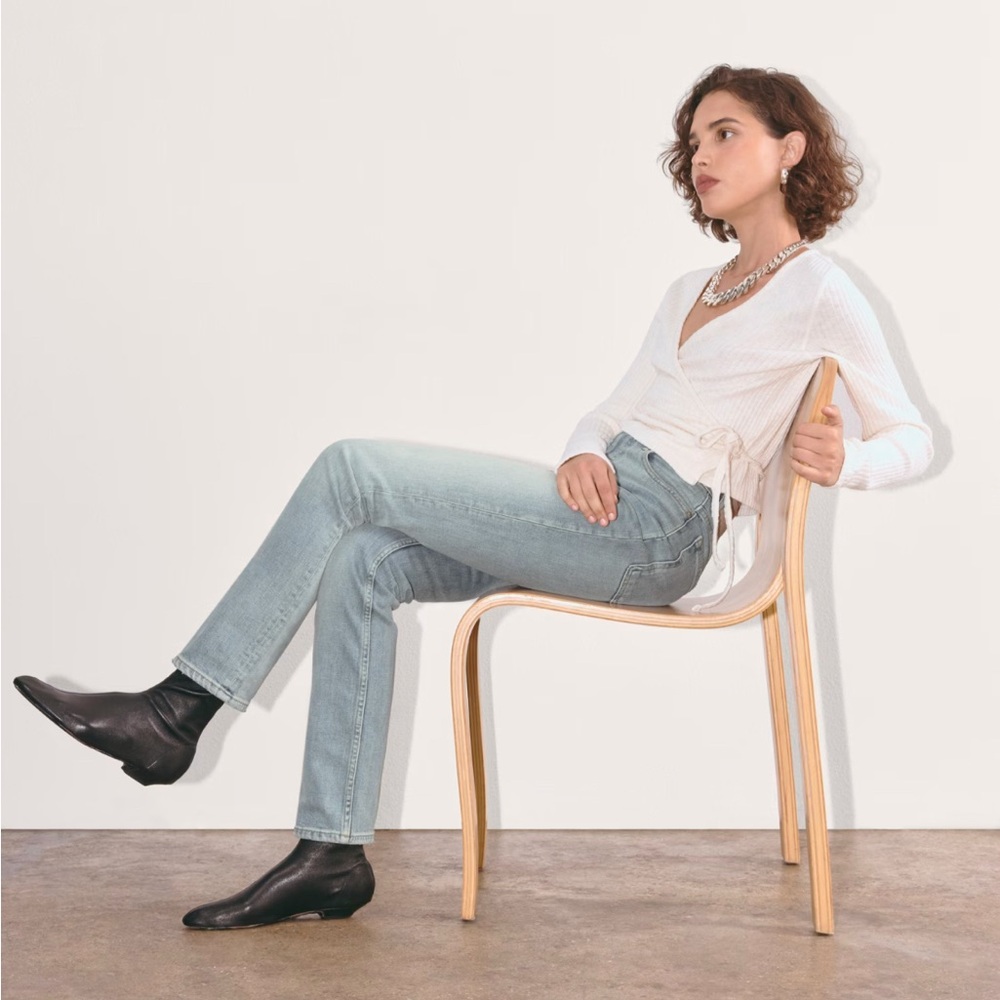 Everlane Blue Straight Leg Jeans Classic Style